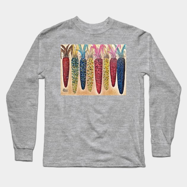 Calico Corn Long Sleeve T-Shirt by Matt Starr Fine Art